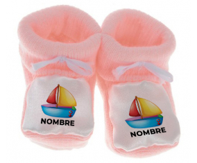 Botitas juguetes para bebés Toys Boat diseño-2 con nombre