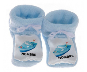 Botitas juguetes para bebés juguetes barco diseño-3 con nombre
