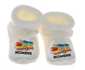 Botitas juguetes para bebés juguetes tren diseño-1 con nombre