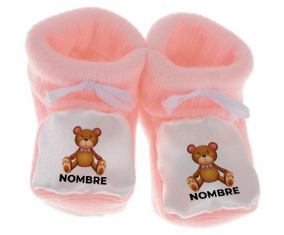 Botitas oso juguetes para bebés con nombre