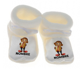 Botitas juguetes para bebés juguetes mono con nombre