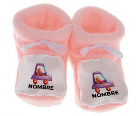 Botitas juguetes para bebés juguetes púrpura diseño de coche-1 con nombre
