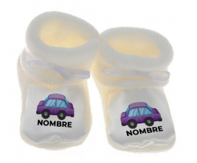 Botitas juguetes para bebés juguetes púrpura coche diseño-2 con nombre