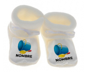 Botitas juguetes baby toy beach toy diseño-2 con nombre