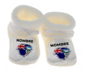Botitas cepillo Baby Flag afectan a las Islas Malvinas con nombre