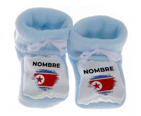 Botitas cepillo de bandera de bebé efecto Irlanda del Norte con nombre