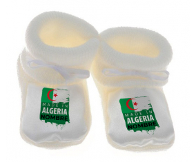 Botitas para bebé Made in Algeria diseño 3 con nombre