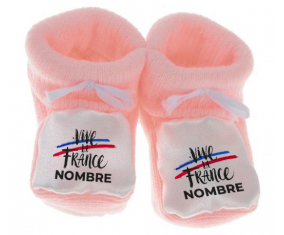 Botitas para bebé Vive la France avec prénom