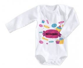 Caramelo de cumpleaños - Nombre: Bodies bebé