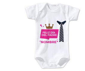 Feliz Día del Padre estilo 2 chica - nombre: Bodies Bebé