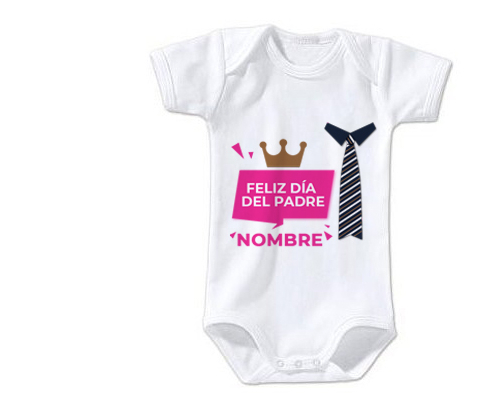 Body Bebé Personalizado estampado L PAPÁS en prácticas