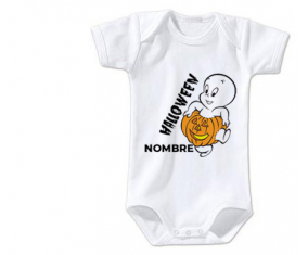 Halloween casper + nombre : Bodies para bebé