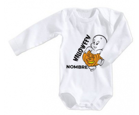 Halloween casper + nombre : Bodies para bebé