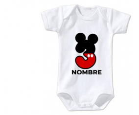 Bodies Baby Disney Mickey Número 3 con nombre