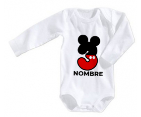 Bodies Baby Disney Mickey Número 3 con nombre