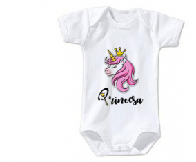 Bodies bebé princesa unicornio rosa