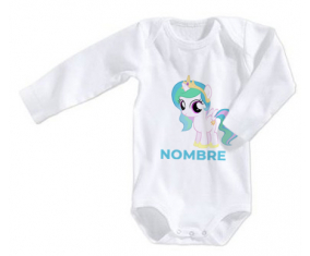 Bodies Baby My Little Pony Princess Celestia diseño-1 con nombre