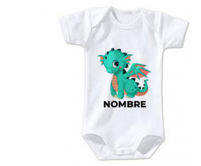 Bodies bebé Dragon diseño-1 con nombre