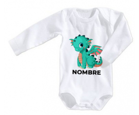 Bodies bebé Dragon diseño-1 con nombre