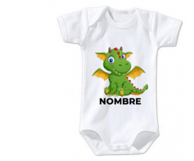 Bodies bebé Dragon diseño-2 con nombre