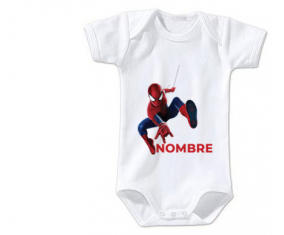 Bodies bebé Spiderman diseño-1 con nombre