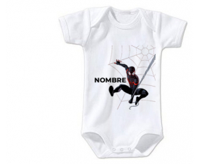 Bodies bebé Spiderman diseño-4 con nombre