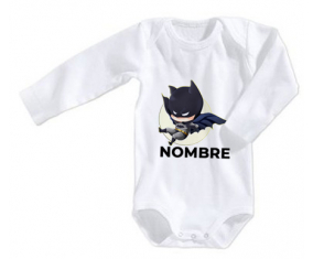 Bodies bebé Batman niños logo diseño-1 con nombre