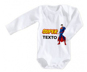 Bodies bebé Superman con texto