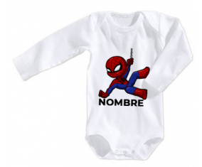 Bodies bebé Spiderman niños diseño-1 con nombre