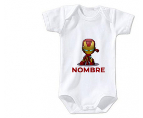 Bodies bebé Iron man niños con nombre