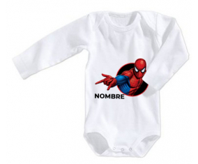 Bodies bebé Spiderman diseño-6 con nombre