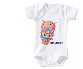 Bodies bebé Laughing Animals Taurus con nombre