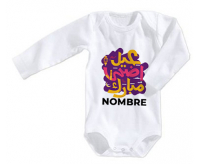 Bodies bebé Islam eid adha mubarak diseño-3 con nombre