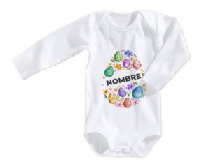 Bodies Bebé Huevo de Pascua Diseño-1 con Nombre