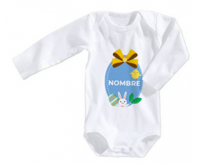 Bodies bebé huevo de Pascua diseño-2 con nombre