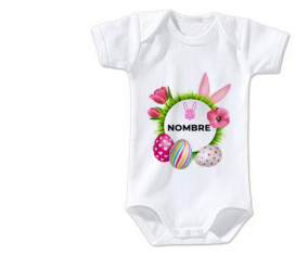 Bodies Bebé Huevo de Pascua Diseño-10 con Nombre