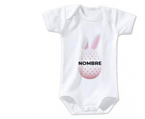 Bodies Bebé Huevo de Pascua Diseño-18 con Nombre