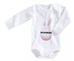 Bodies Bebé Huevo de Pascua Diseño-18 con Nombre