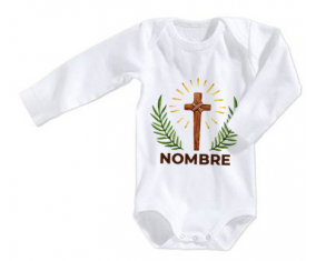 Bodies bebé Cruza a Cristo con nombre