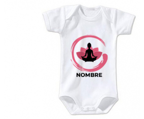 Bodies meditación del budismo bebé Zen diseño-3 con nombre