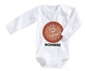 Bodies bebé Om aum Sánscrito diseño-1 con nombre