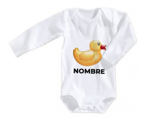 Bodies juguetes de bebé patito amarillo con nombre