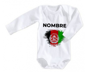 Bodies efecto de la bandera del bebé cepilla Afganistán con nombre