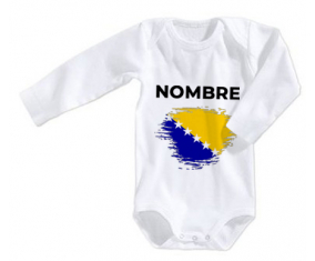 Bodies efecto cepillo baby flag Bosnia y Herzegovina con nombre