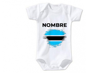 Bodies Baby Flag Brush Effect Bostwana con nombre