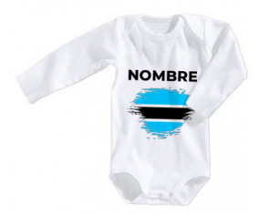 Bodies Baby Flag Brush Effect Bostwana con nombre