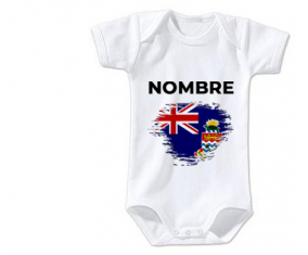 Bodies bebé bandera cepillo efecto Islas Caimán con nombre