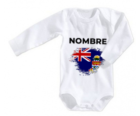 Bodies bebé bandera cepillo efecto Islas Caimán con nombre