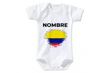 Bodies efecto bandera de bebé cepilla Colombia con nombre