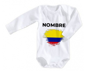 Bodies efecto bandera de bebé cepilla Colombia con nombre